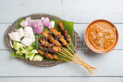 Malay chicken satay