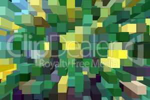 abstract background with green and yellow strips