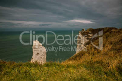 Kanalküste der Normandie bei Etretat.