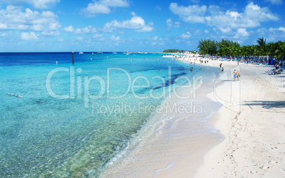 Pristine beach of Caribbean