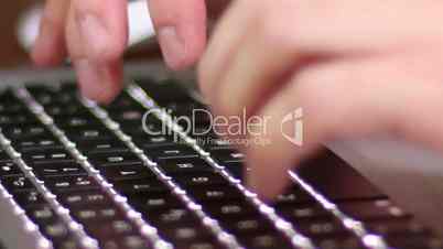 Laptop Keyboard Typing