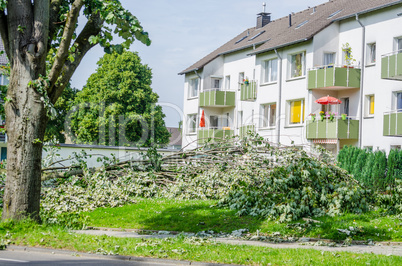 Sturmschaden durch Unwetter