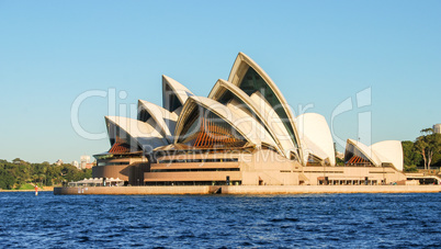 SYDNEY - JULY 21, 2010: Opera House with city vegetation on back