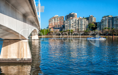 Brisbane, Australia. Beautiful city skyline on a winter day