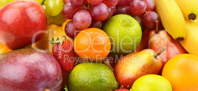 bright background of ripe fruit
