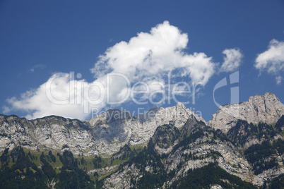 Mountain panorama in the Alps