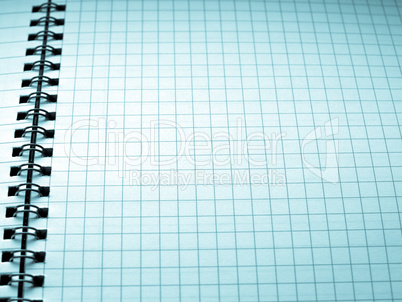 Blank notebook page