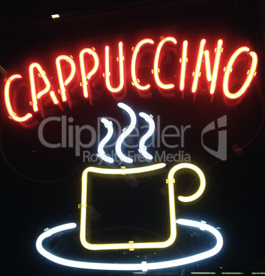 Cappuccino sign