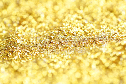 Golden glitter