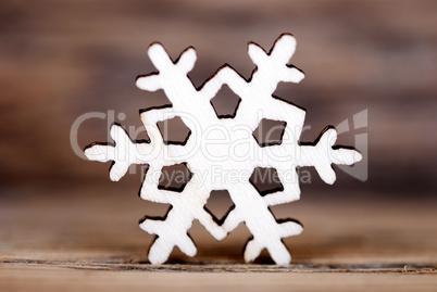 Snowflake on Wood III