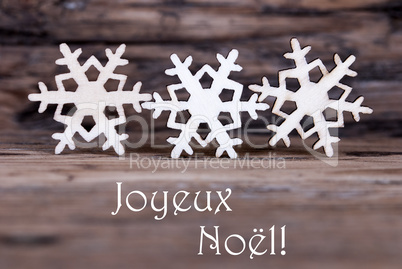 Snowflakes with Joyeux Noel