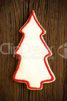Christmas Tree Cookie on Wood V