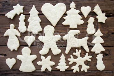 Water Biscuits on Wooden Background