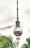 The TV Tower located on the Alexanderplatz in Berlin, Germany