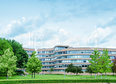 Park and buildings of Berlin