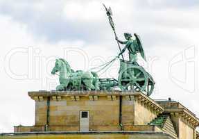 Stunning Quadriga sculpture in Brandenburg Gate - Berlin, German