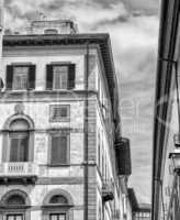Medieval buildings of Florence. Architectural detail of Firenze,
