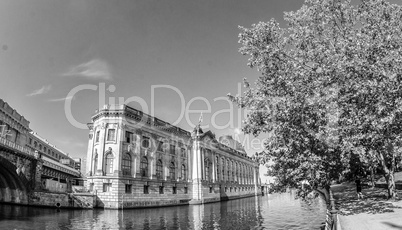 Bode Museum on Museum Island with TV Tower in background, Berlin