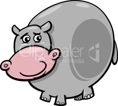 hippopotamus animal cartoon illustration