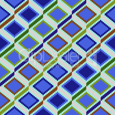 Seamless pattern with rhombic elements
