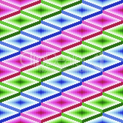 Seamless pattern with rhombic details