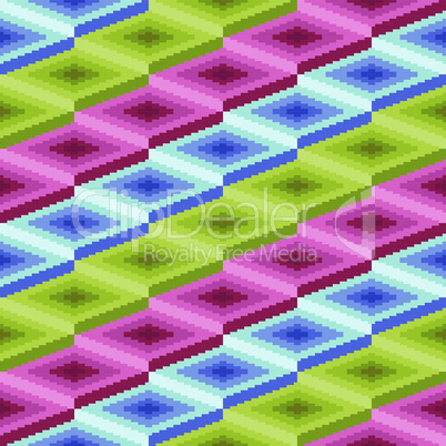 Seamless pattern with rhombic details