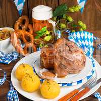 Schweinshaxe - pork knuckle on Bavarian