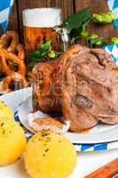 Schweinshaxe - pork knuckle on Bavarian