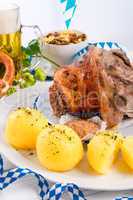 Schweinshaxe - pork knuckle on Bavarian