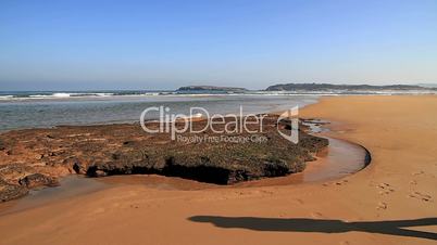 Walking on Beach in Spain