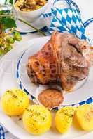 Schweinshaxe - pork knuckle on Bavarian