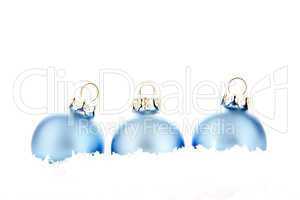 Weihnachtskugeln blau