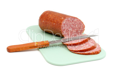 cut sausage