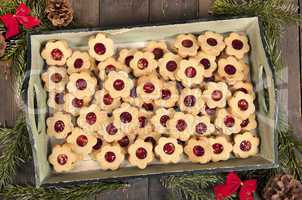 christmas biscuits with jam