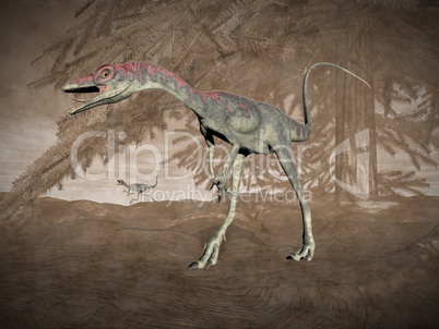 Compsognathus dinosaur - 3D render