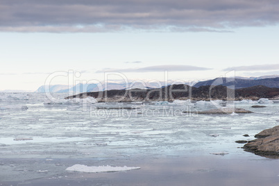 Arctic landscape in Greenland