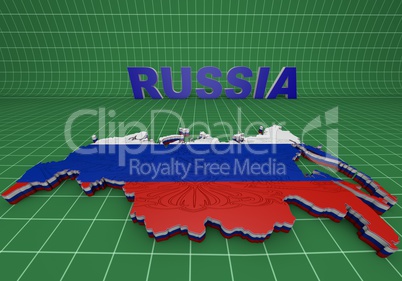 Illistration of Russia map