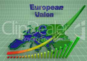 european countries 3d illustration