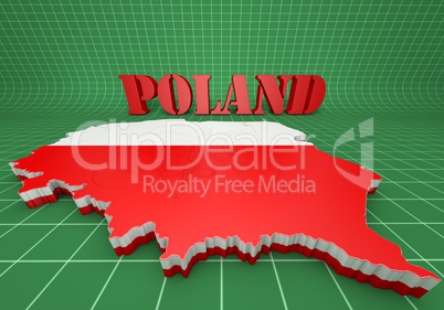 Map illustration of Poland
