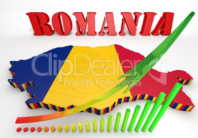 Map illustration of Romania