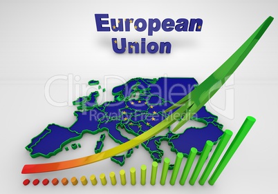 european countries 3d illustration