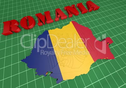Map illustration of Romania