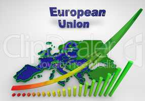 european countries 3d illustration