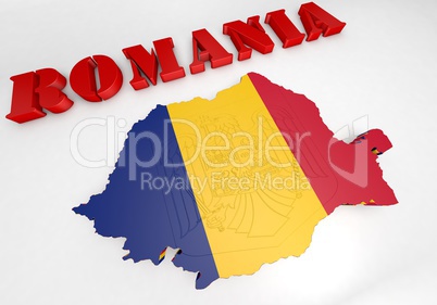 Map illustration of Romania