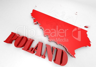 Map illustration of Poland