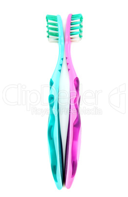 Toothbrushes isolated on white background