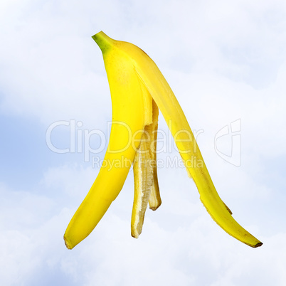 Empty banana peel