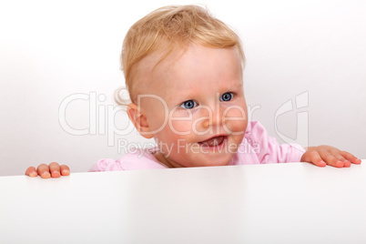 Cheerful toddler portrait