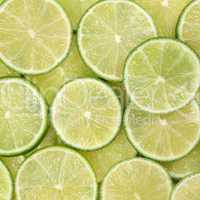 Hintergrund aus Limetten oder Limonen Früchten