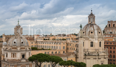 Rome, Italy. Aerial view of the ancient city